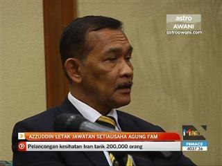 Azzuddin letak jawatan Setiausaha Agung FAM