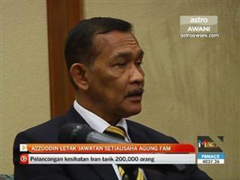 Azzuddin letak jawatan Setiausaha Agung FAM