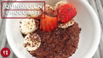 Quinoa con chocolate amargo y fruta | Receta fácil y saludable | Directo al Paladar México