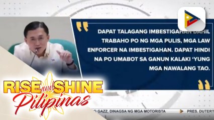 Sen. Go, nanawagan sa awtoridad na solusyunan ang problema sa nawawalang mga sabungero