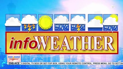 INFO WEATHER | LPA, patuloy na kumikilos pakanluran; Hanging amihan, patuloy na nakaaapekto sa parteng Luzon
