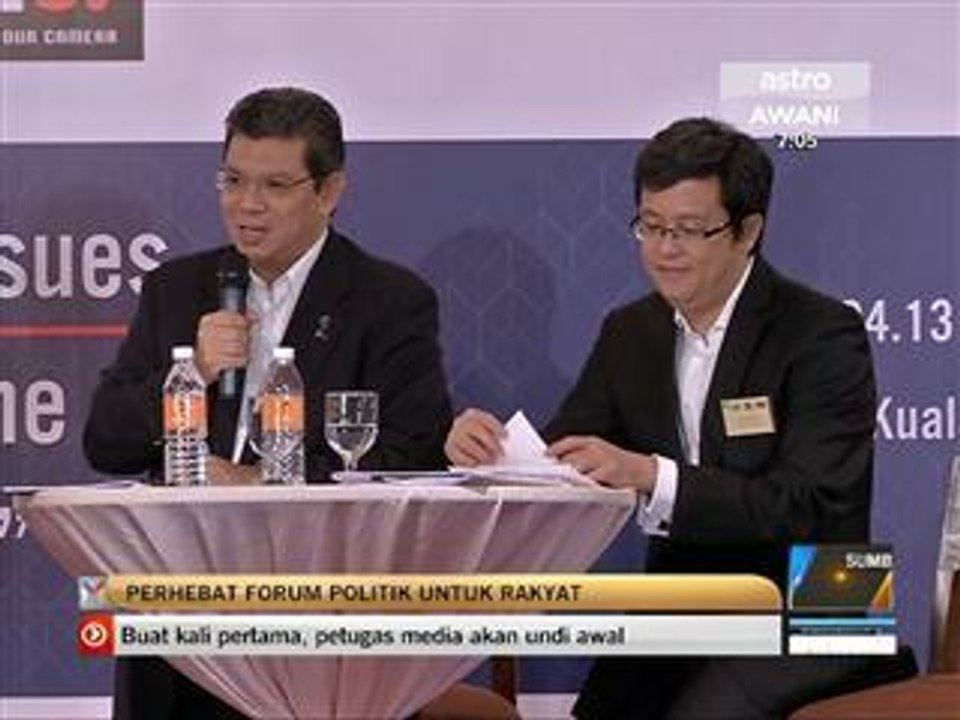 'Perhebat forum politik' - Saifuddin