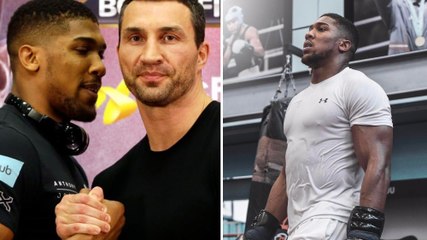 L'entraînement explosif de folie d'Anthony Joshua avant son combat contre Wladimir Klitschko