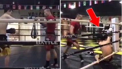 Un combattant de rue prend le risque de défier un prof de muay-thaï...