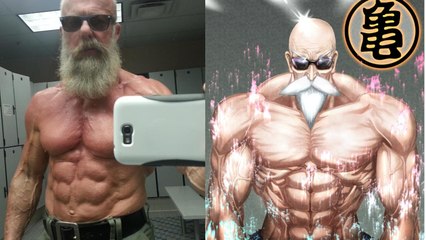 Découvrez Andreas Cahling, bodybuilder de 60 ans, sosie de Tortue Géniale de Dragon Ball Z