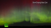 Une aurore boréale illumine le ciel du Minnesota aux États-Unis