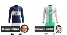 Des maillots de foot aux couleurs des candidats à la Présidentielle