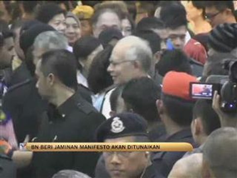 'BN beri jaminan manifesto tertunai' - Najib