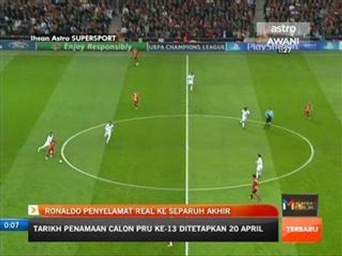 Ronaldo penyelamat Real ke separuh akhir