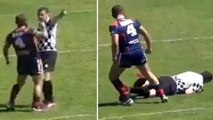 Lors d'une rencontre de rugby à XIII, un joueur à mis KO l'arbitre de la rencontre