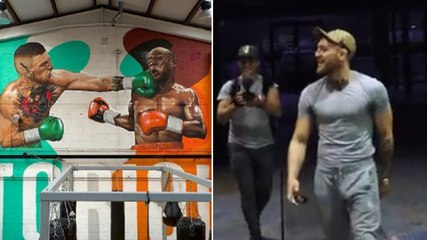 La réaction de Conor McGregor quand il a découvert la peinture murale qui se moque de Mayweather