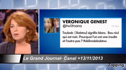 Le Grand Journal : Pour Véronique Genest, son tweet est ''un buzz qui n'existe pas''