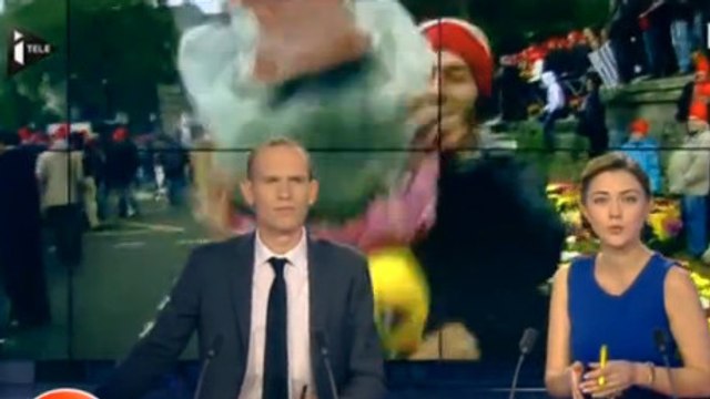 i>Télé : Un journaliste se fait molester et insulter en direct à Quimper