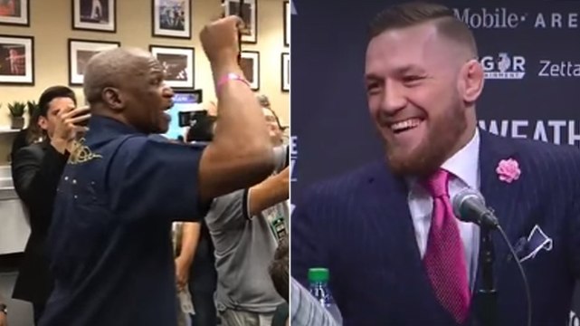 Le père de Mayweather s'embrouille avec McGregor lors de la conférence de presse individuelle de l'Irlandais