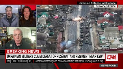 'Structured ambush'_ The video seems to show a hit on Russian tanks