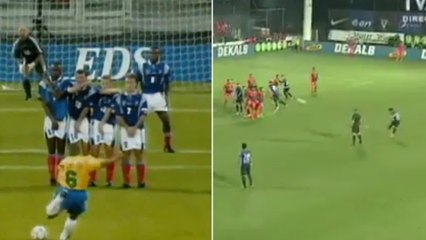 Un défenseur inscrit le même coup-franc que Roberto Carlos contre la France en 1997 !