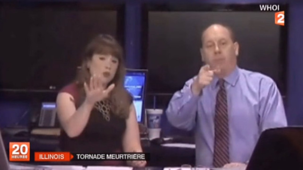 Etats-Unis : Menacés par une tornade meurtrière, deux journalistes quittent le plateau en plein direct