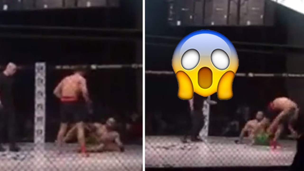 Un combattant de MMA met KO son adversaire alors qu'il est... au sol sur le dos !