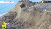 Quelques jours après un tremblement de terre, une autoroute s’effondre au Mexique