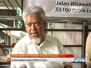 KL1M sasar 100 francais seluruh negara