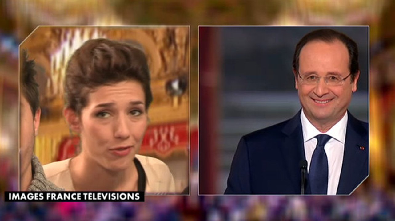 La météo du Grand Journal : Doria Tillier s'infiltre à la conférence de presse de François Hollande