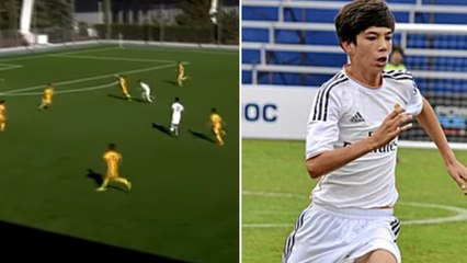 Théo Zidane marque un super but avec les cadets du Real