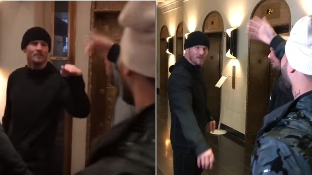 Michael Bisping et Jorge Masvidal à deux doigts d'en venir aux mains dans les coulisses de l'UFC 217