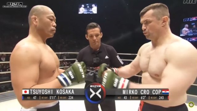 Mirko Cro Cop détruit Tsuyoshi Kohsaka en 1 minute au Rizin