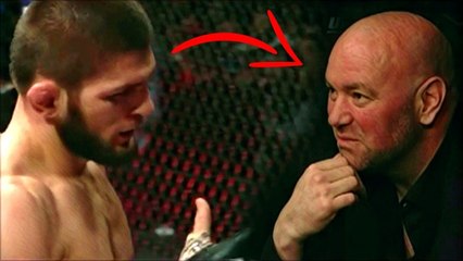 Khabib Nurmagomedov s'adressait à Dana White pendant son combat contre Edson Barboza