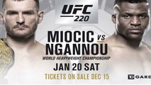 Le main event de l'UFC 223 Francis Ngannou vs Stipe Miocic en statistiques