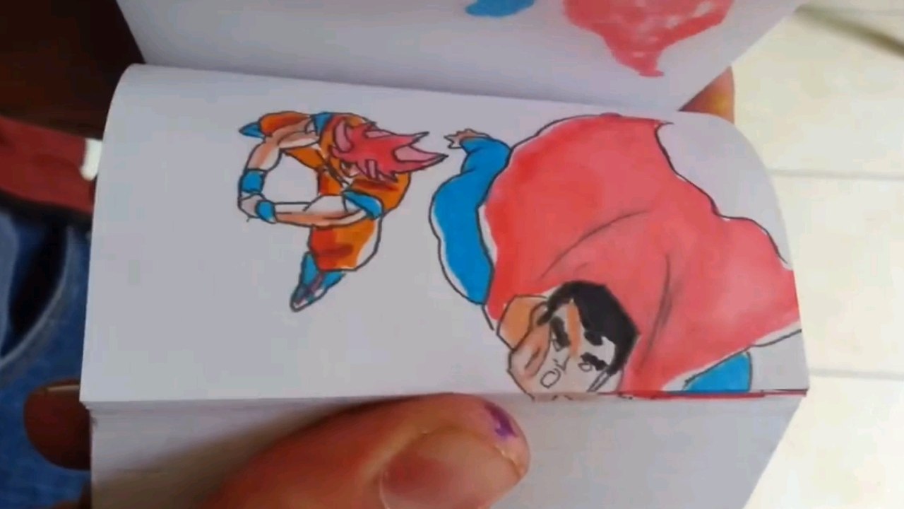 SanGoku contre Superman : l'incroyable animation en flipbook Dragon Ball Z d'un combat épique