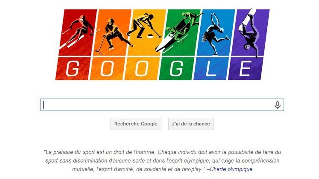 Charte olympique : Les JO de Sotchi 2014 et le drapeau gay mis à l'honneur par Google