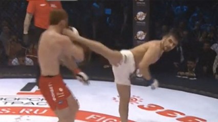 Akhmed Aliev met un énorme KO à Magomedsaygid Alibekov pour le titre des légers de la Fight Nights Global 83