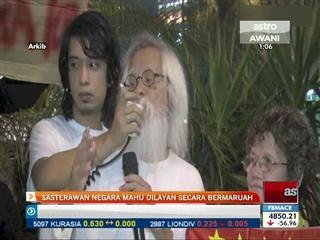 Sasterawan Negara mahu dilayan secara bermaruah