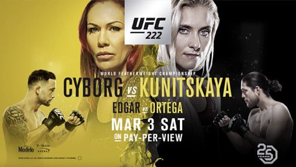 Pronostic de la main card de l'UFC 222 : Cris Cyborg vs Yana Kunitskaya et Frankie Edgar vs Brian Ortega