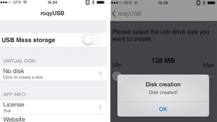 Jailbreak Evasi0n 7 pour iOS 7 : RoqyUSB7, le tweak qui transforme votre iPhone 5S en clé USB !