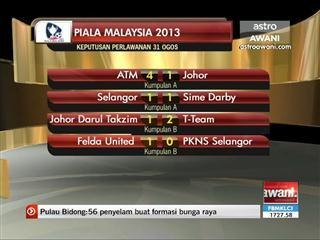 Keputusan perlawanan Piala Malaysia 31 Ogos 2013