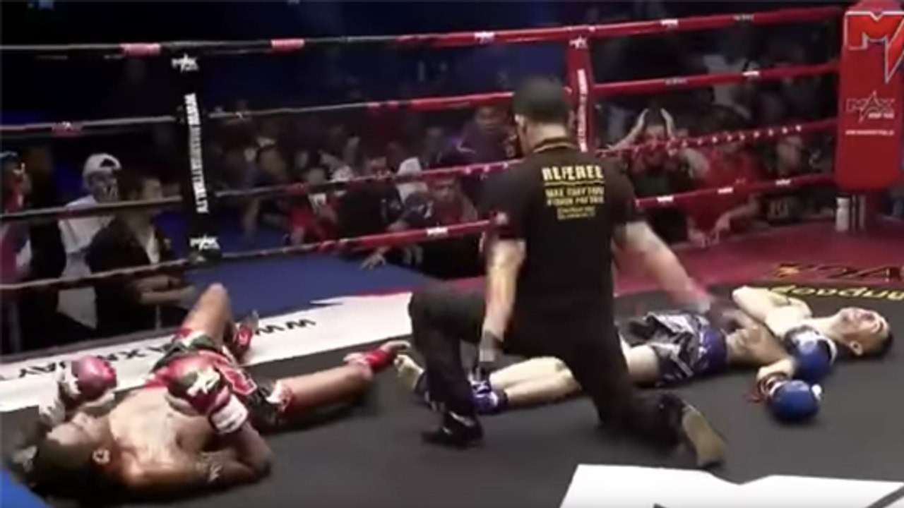 Muay Thaï : Un incroyable double KO