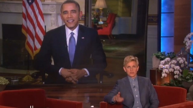 Ellen DeGeneres se moque de Barack Obama après son selfie aux Oscars