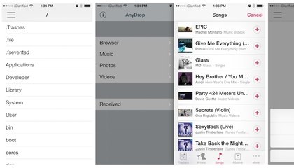 Jailbreak iOS 7 Evasion : Anydrop, le tweak pour tout partager par AirDrop