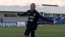 Kylian Mbappé s'offre une frappe à la Quaresma à l'entraînement