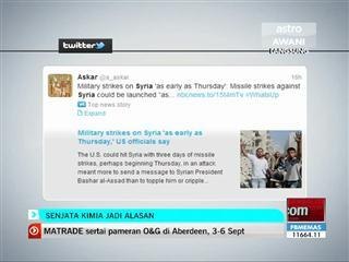 Senjata kimia jadi alasan AS untuk serang Syria