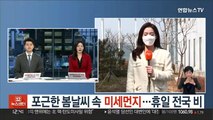 [날씨] 포근한 봄날씨 속 미세먼지…휴일 전국 비