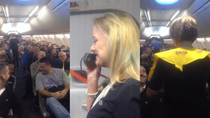 Cette hôtesse de l'air donne les règles de sécurité avec un discours hilarant