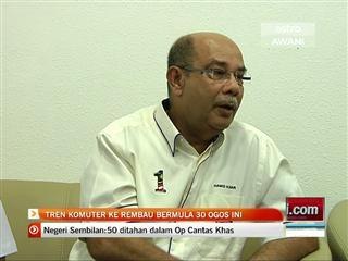 Tren komuter ke Rembau bermula 30 Ogos ini