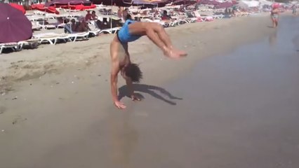 En 10 secondes, cet homme a réalisé un exploit en gymnastique