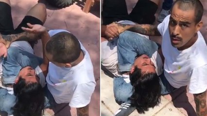 MMA : Sergio Hernandez, combattant de MMA et ceinture noire de jiu-jitsu, maîtrise un voleur dans la maison de son père