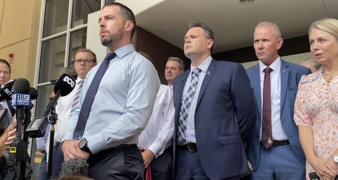 Constable Zachary Rolfe addresses media outside courthouse | March 11, 2022 | Katherine Times