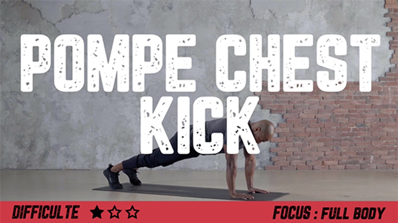 Comment faire des pompes chest kick : positions et astuces