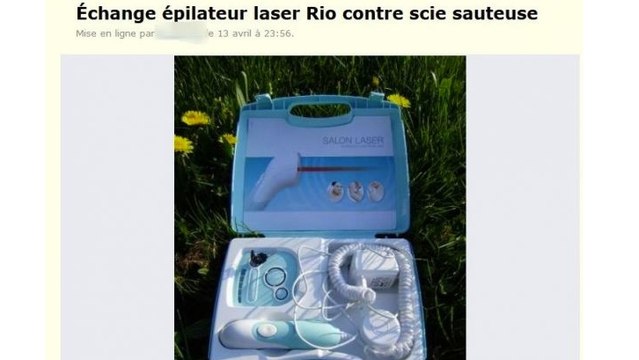 Le Bon Coin : Une annonce hilarante pour un épilateur laser
